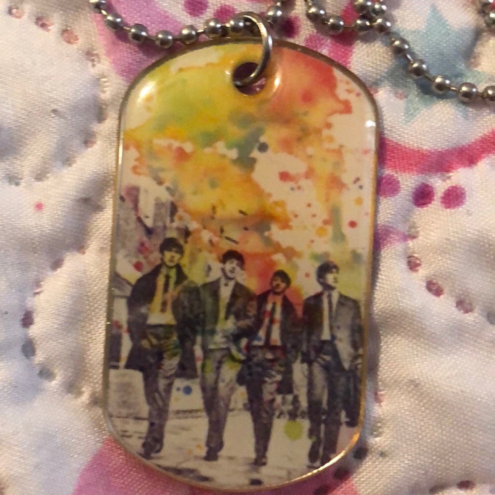 Beatles Dog Tag Necklace